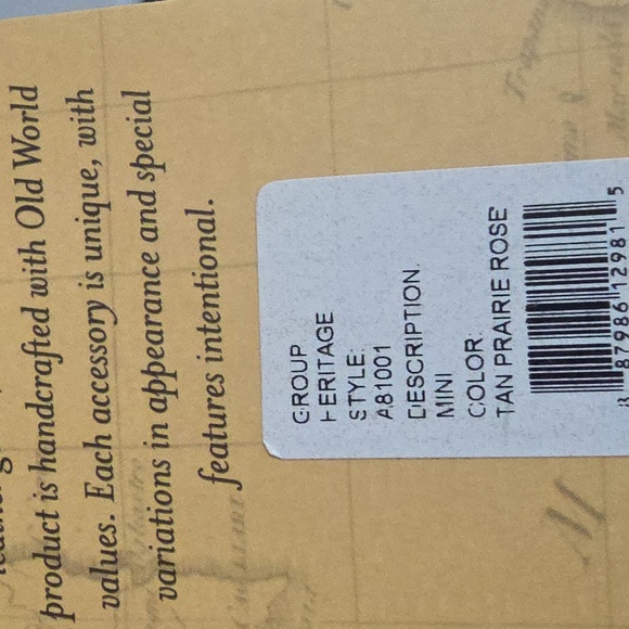 PATRICIA NASH NWT Tan Praire Rose Large Clutch - Picture 8 of 13